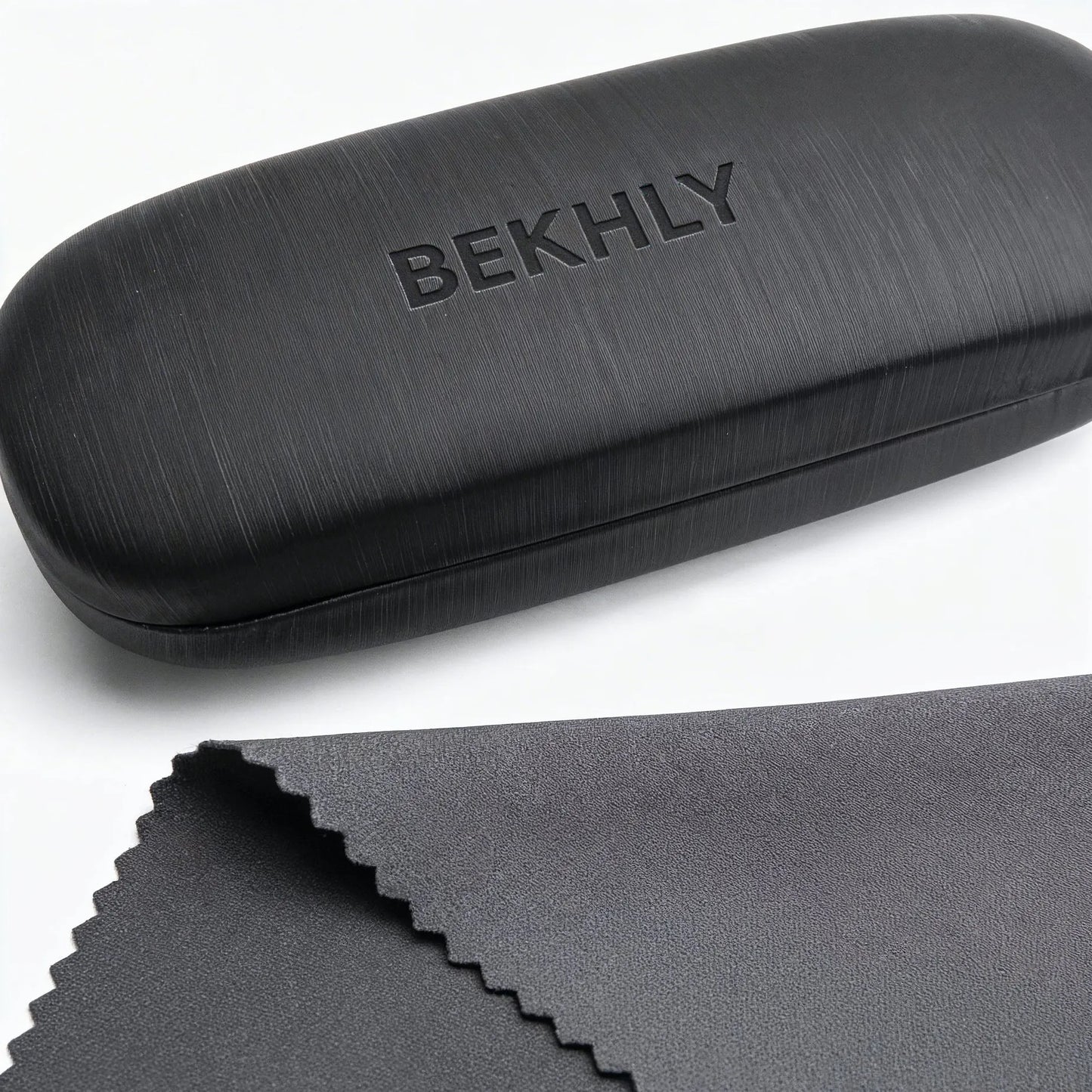Bekhly Blaulichtfilter Brille rund schwarz Etui