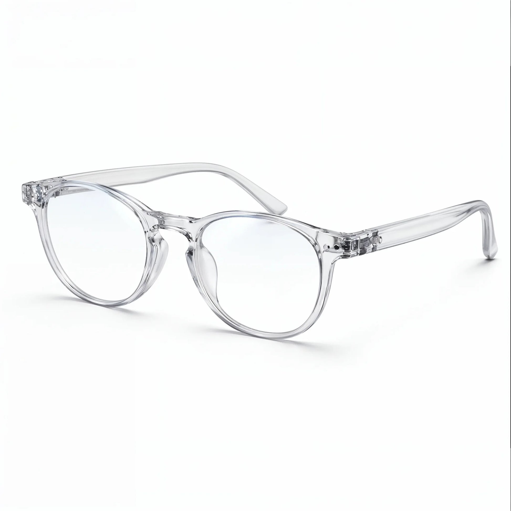 Bekhly Blaulichtfilter Brille rund transparent seitenansicht