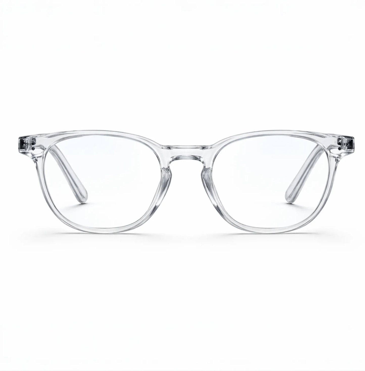 Bekhly Blaulichtfilter Brille rund transparent Frontansicht