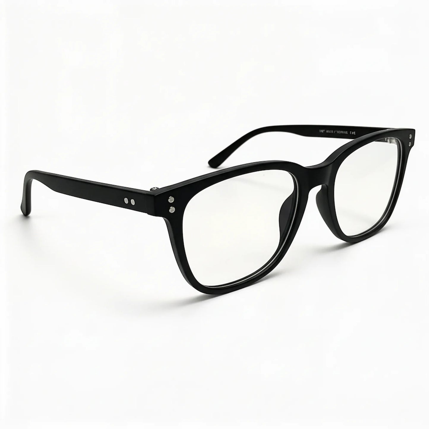 Bekhly Blaulichtfilter Brille eckig schwarz Seitenansicht