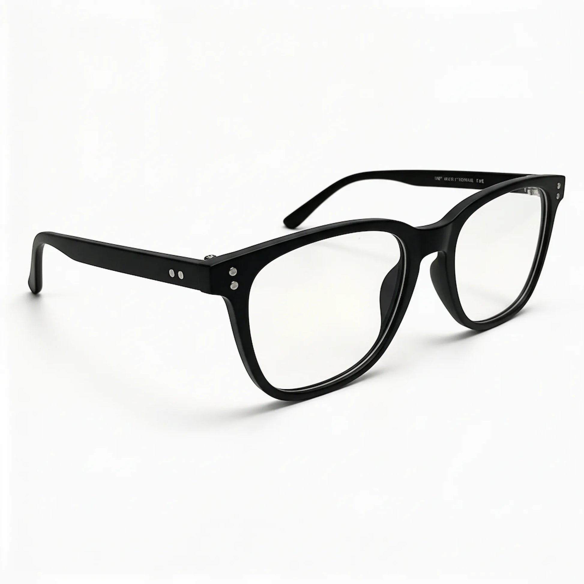 Bekhly Blaulichtfilter Brille eckig schwarz Seitenansicht