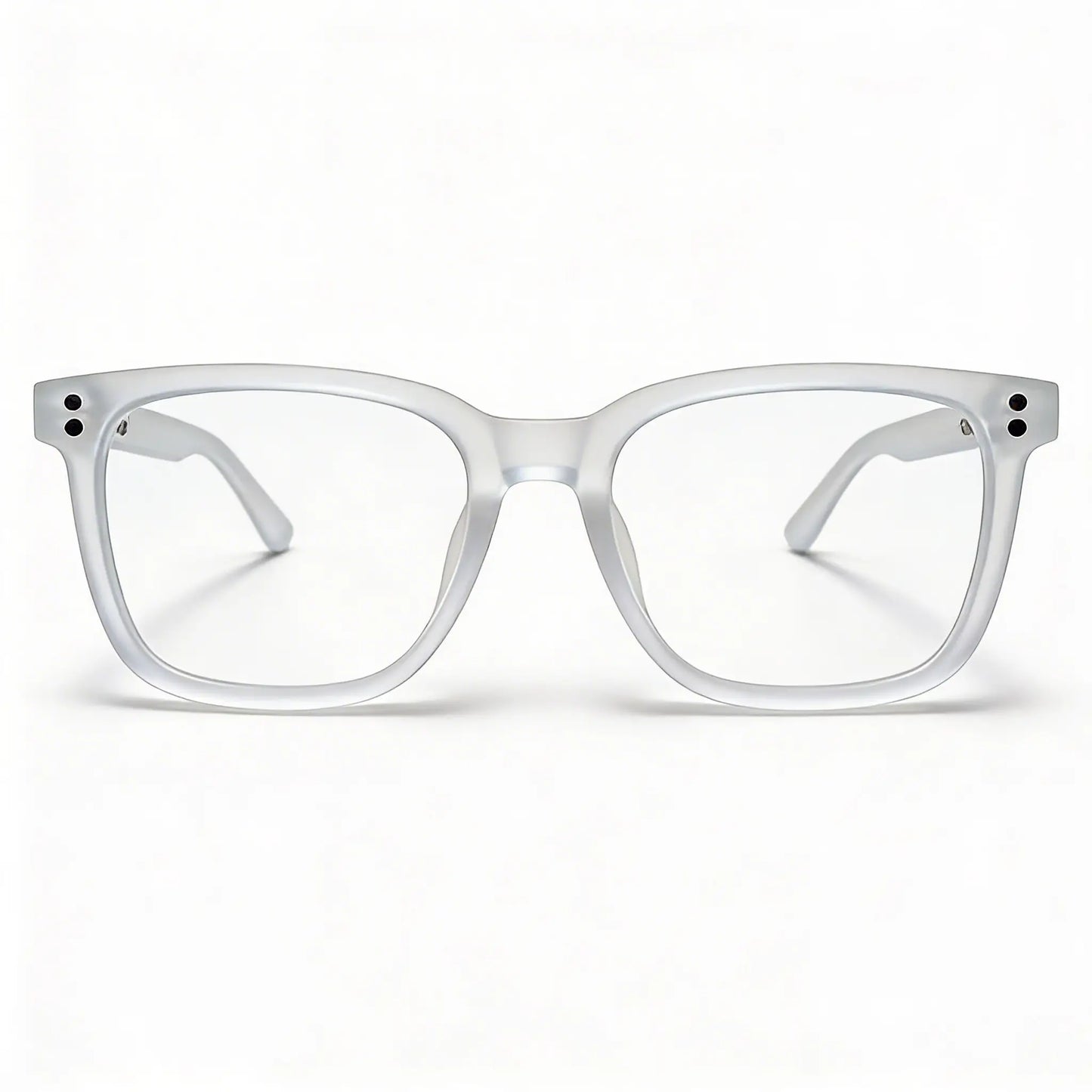 Bekhly Blaulichtfilter Brille eckig transparent Frontansicht