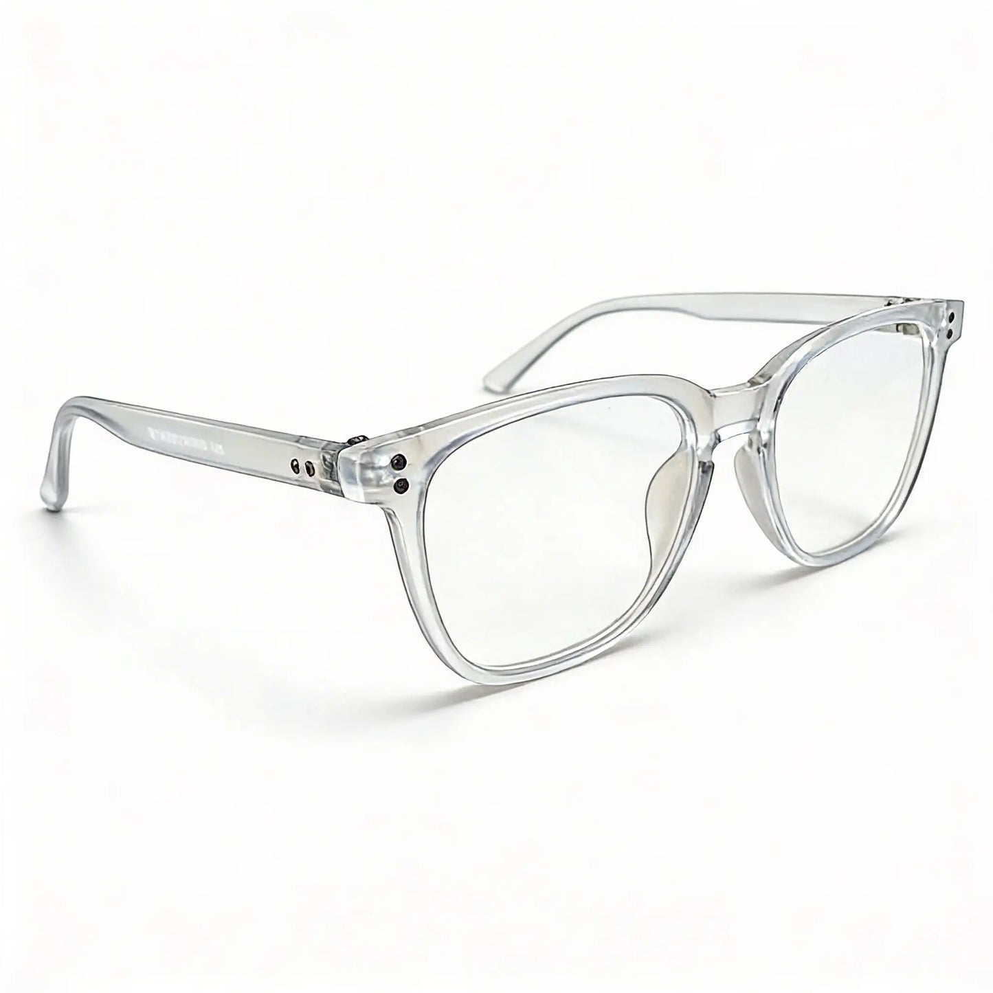 Bekhly Blaulichtfilter Brille eckig transparent Seitenansicht