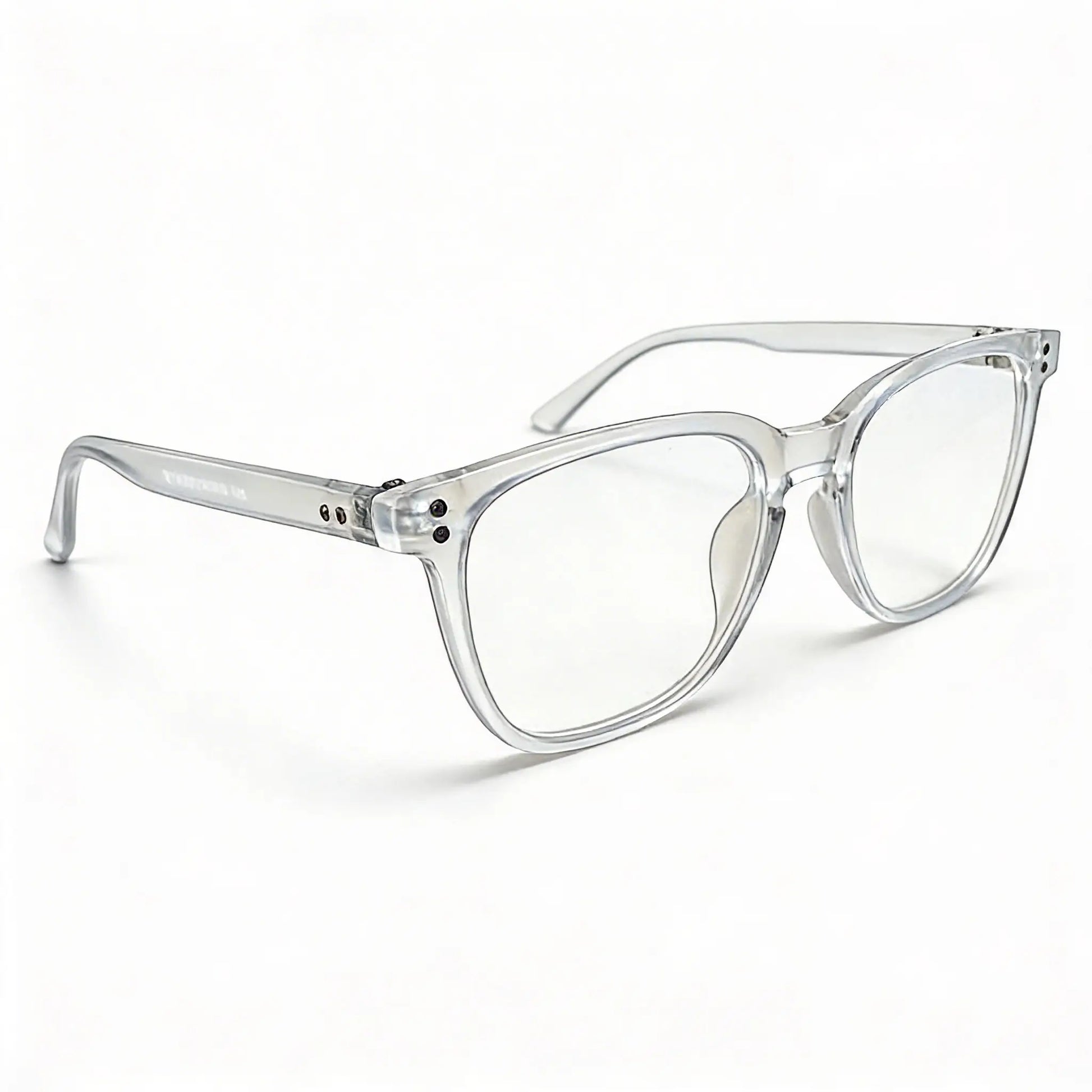 Bekhly Blaulichtfilter Brille eckig transparent Seitenansicht